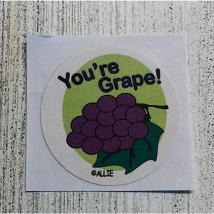 scratch & sniff happy Allie scented Sticker Matte Single You're Grape